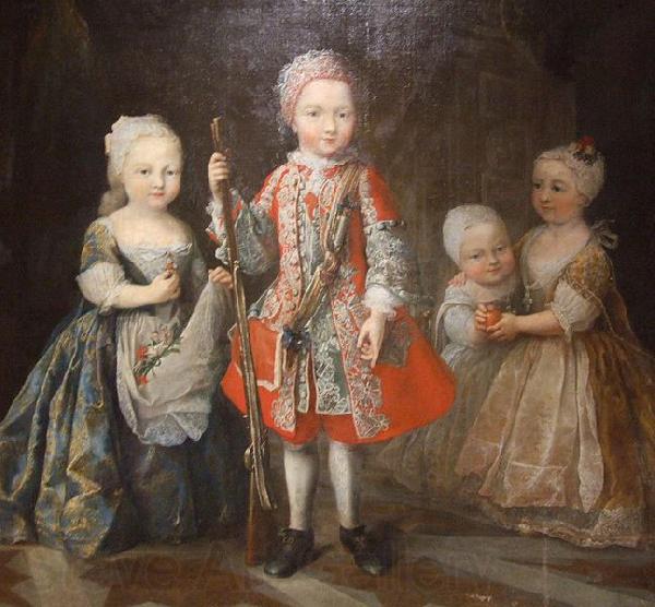 Maria Giovanna Clementi Charles Emmanuel IIIs children Norge oil painting art